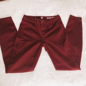 🌻 CLEAR OUT🌻 SO maroon high waisted jeans